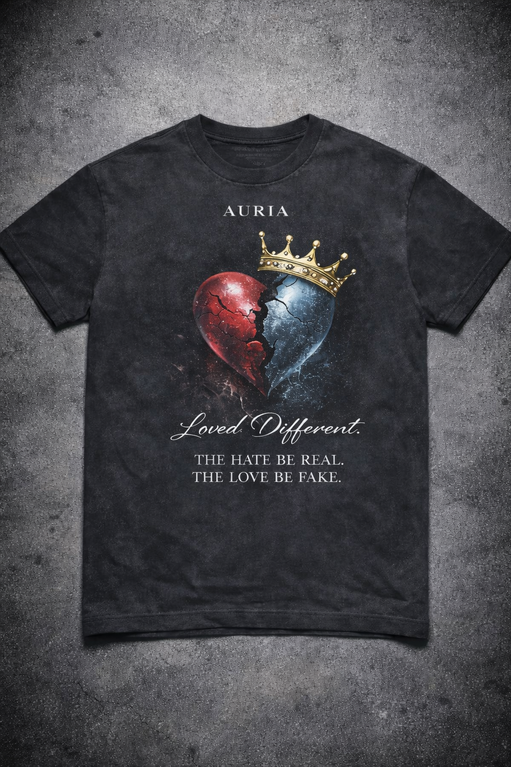AURIA Lil G – Broken Crown Tee (Limited Presale)