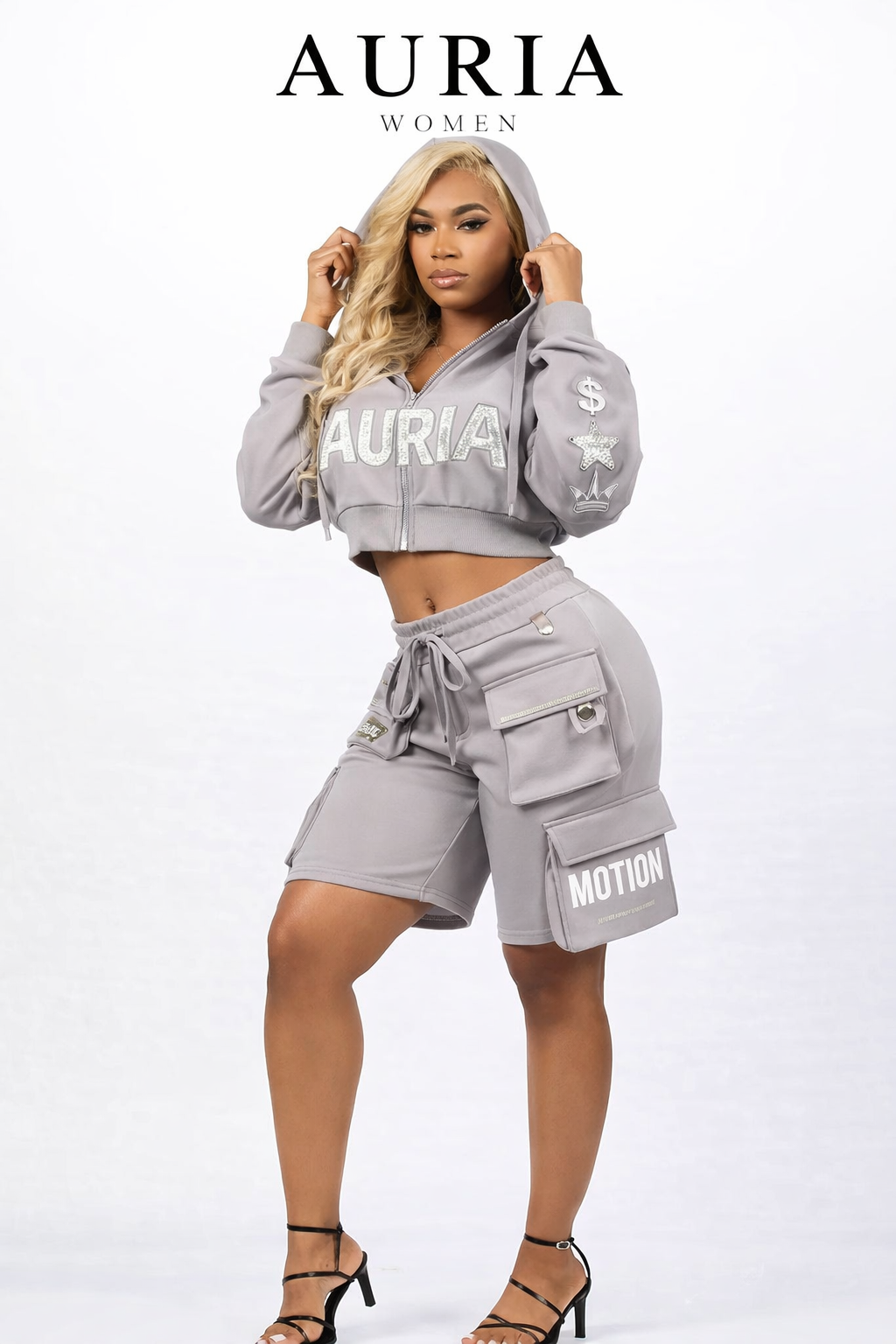 AURIA Women – Motion Cargo Short Set