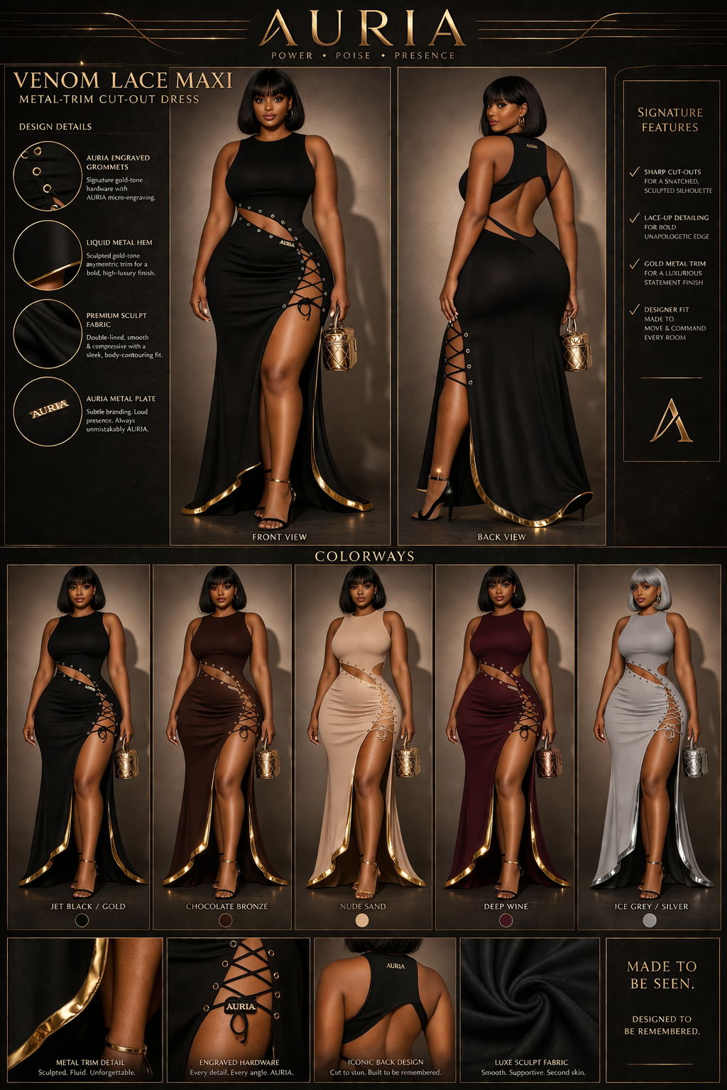 AURIA Venom Lace Maxi