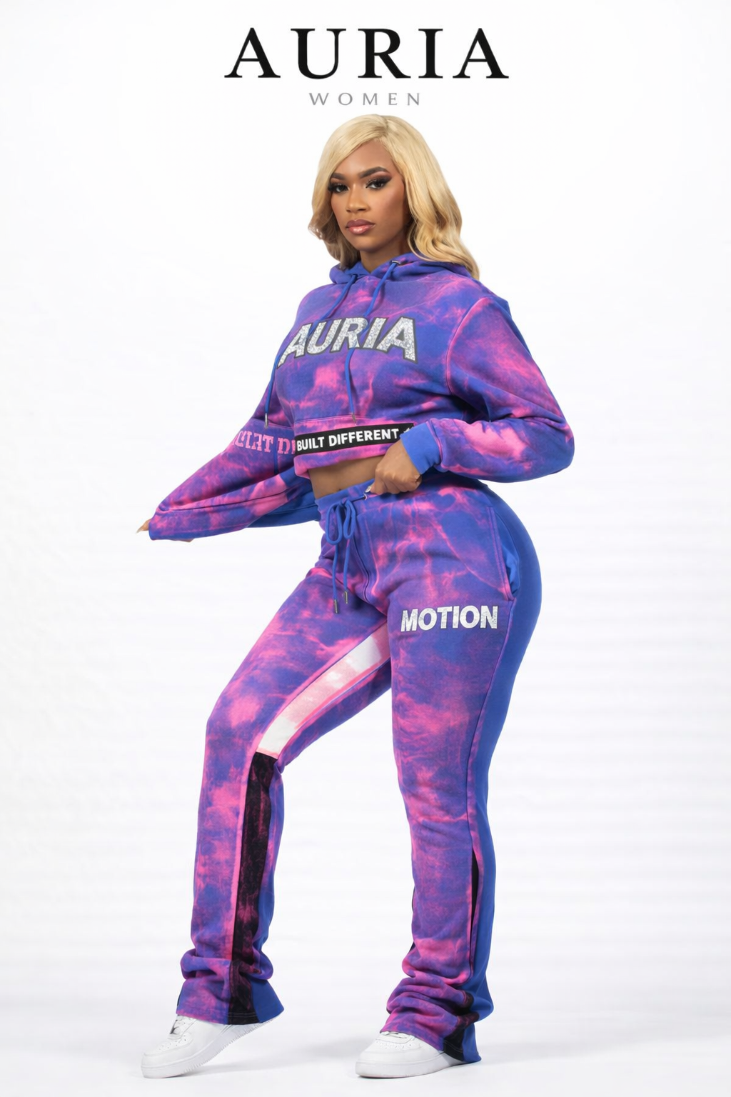 AURIA Women – Motion Tie-Dye Set (Blue/Purple Presale)