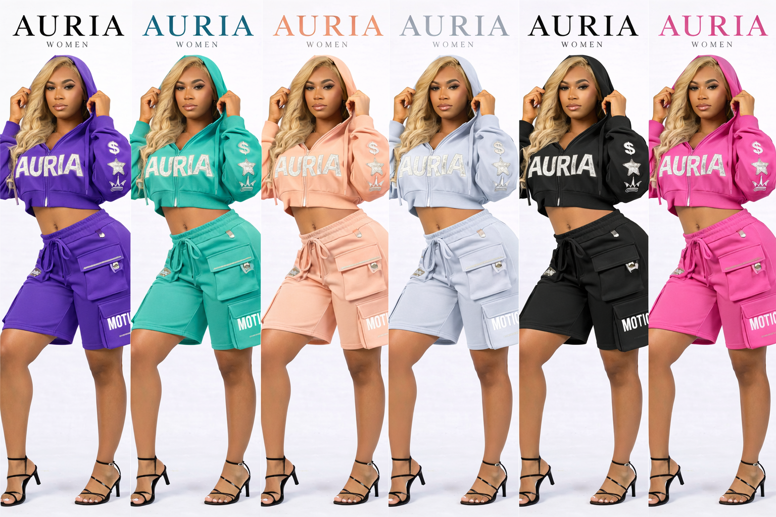 AURIA Women – Motion Cargo Short Set (Limited Presale)
