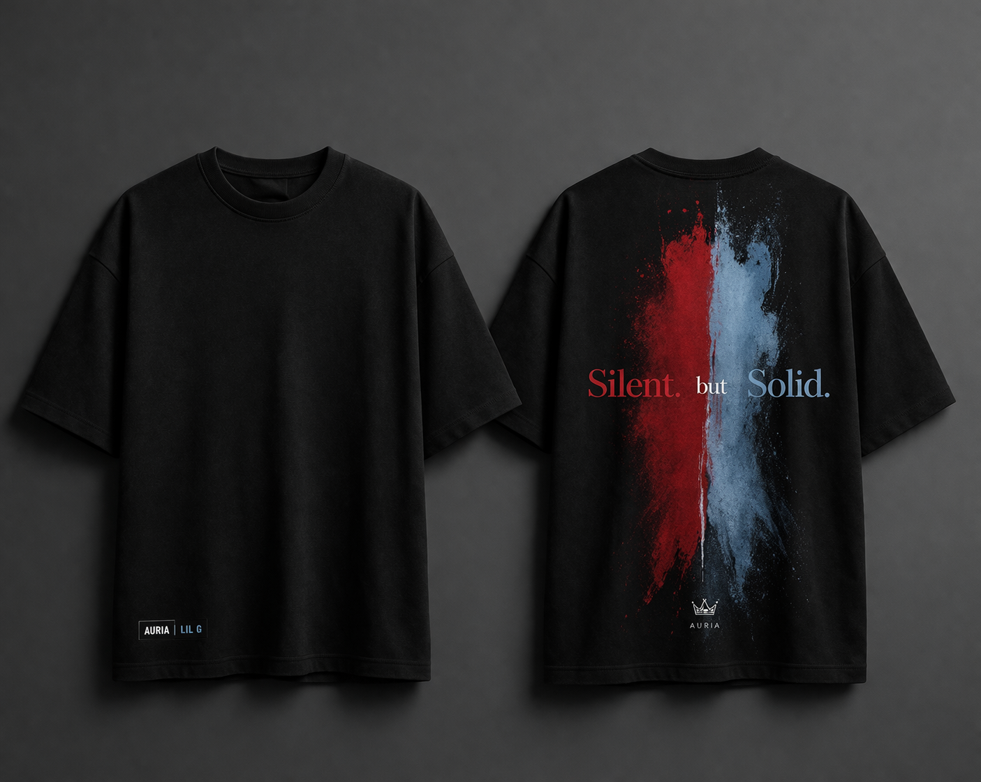 AURIA Lil G – Silent But Solid Tee (Limited Presale)