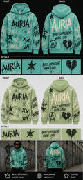 AURIA Men — Painted Chaos Hoodie