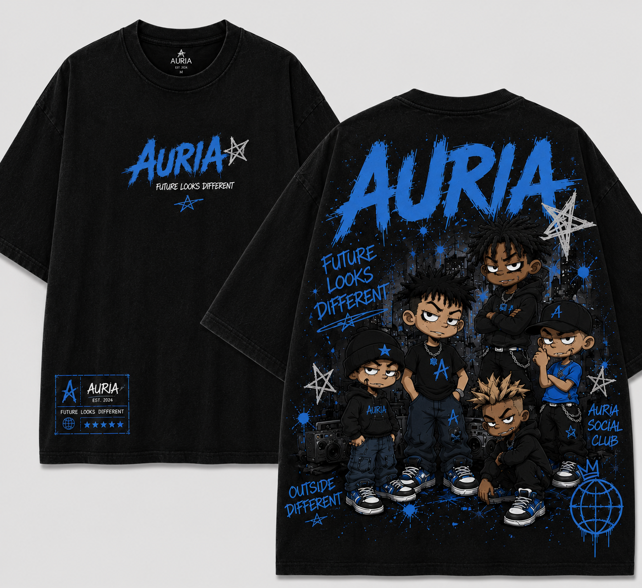AURIA “Future Looks Different” Graphic Tee