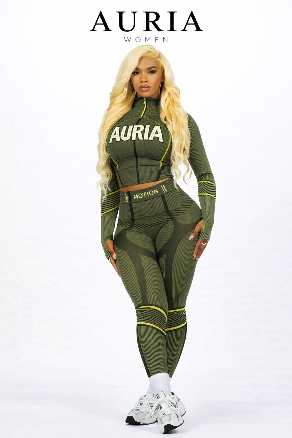 AURIA Women – Motion Sculpt Set (Olive Green Presale)
