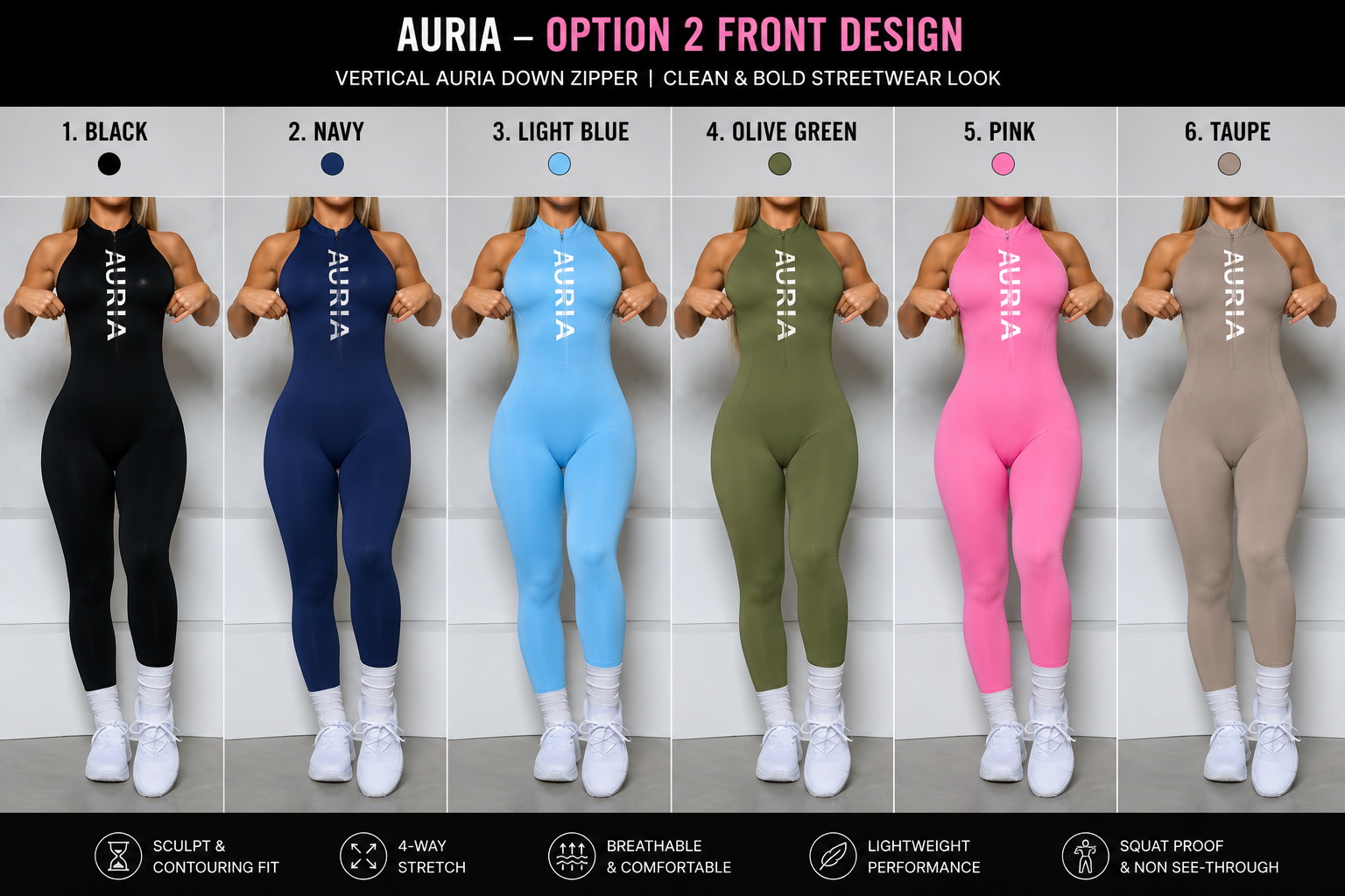 AURIA Women — Vertical Motion Jumpsuit