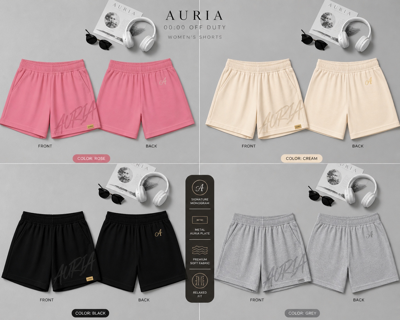 AURIA Women — Soft Pressure Shorts